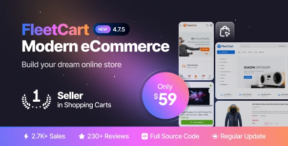 FleetCart – Modern eCommerce CMS